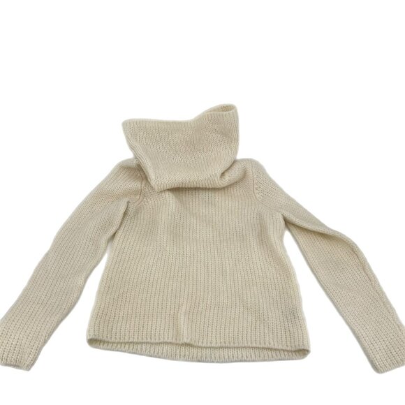 Ralph Lauren Cream Kid Mohair Turtleneck Sweater | Women’s Petite - Picture 1 of 4